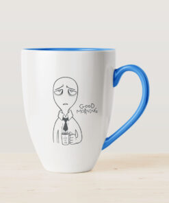 Black Printed Coffee Mug